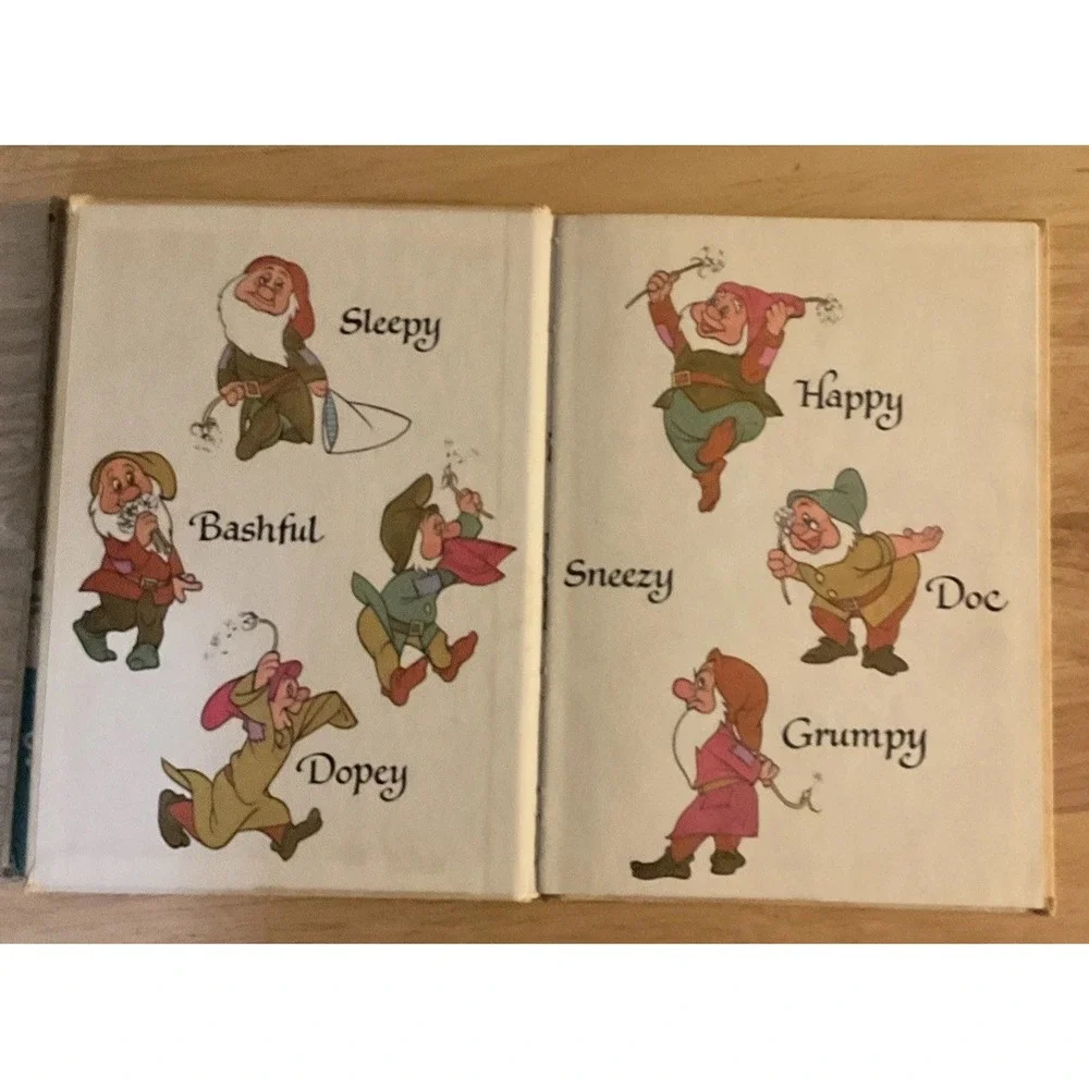 Vintage Walt Disney Peter Pan And Snow White‎ Hard Cover Books